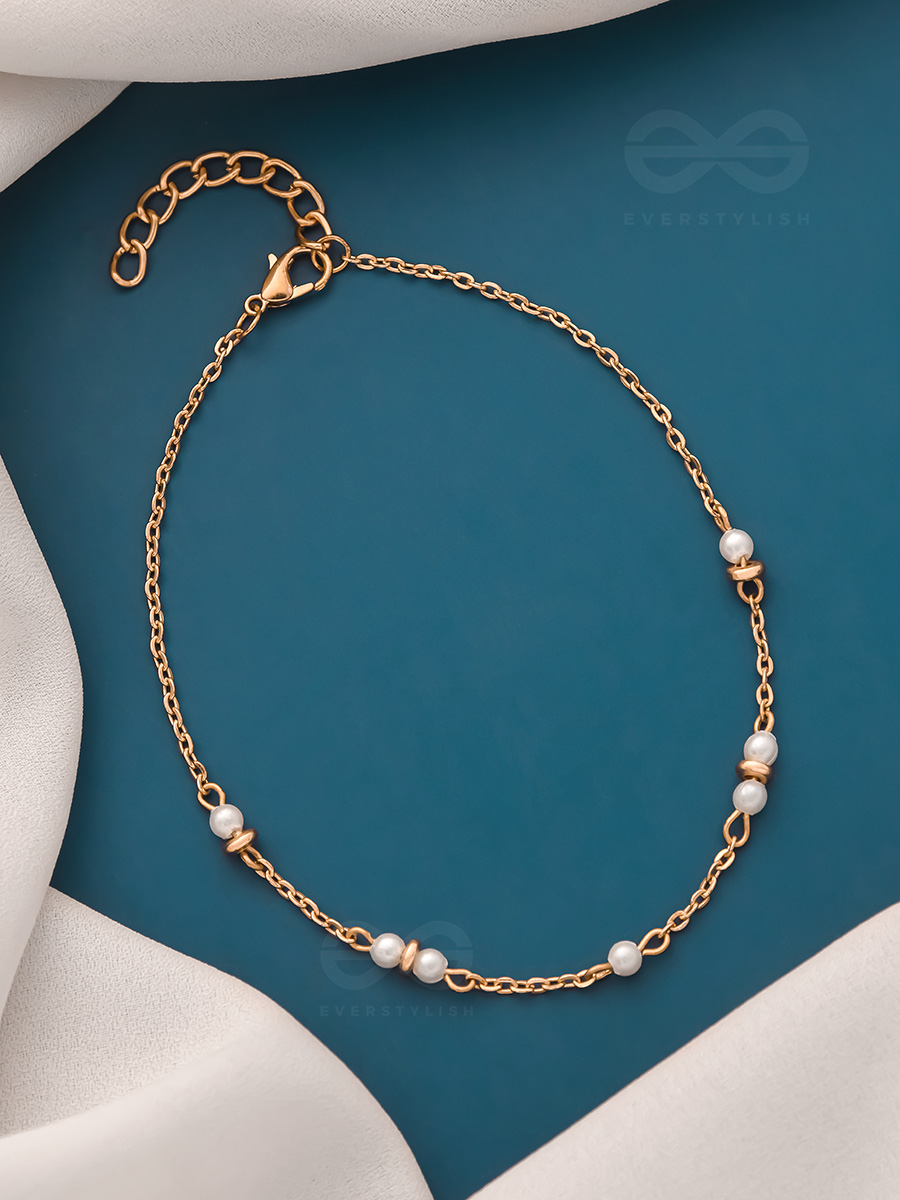 Trail of Lightning- Golden Pearl Anklet