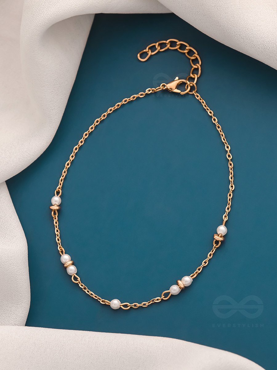 Trail of Lightning- Golden Pearl Anklet