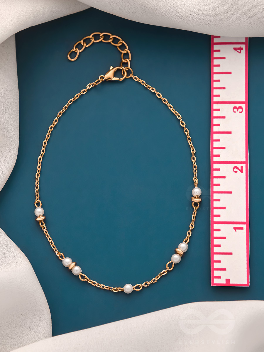 Trail of Lightning- Golden Pearl Anklet